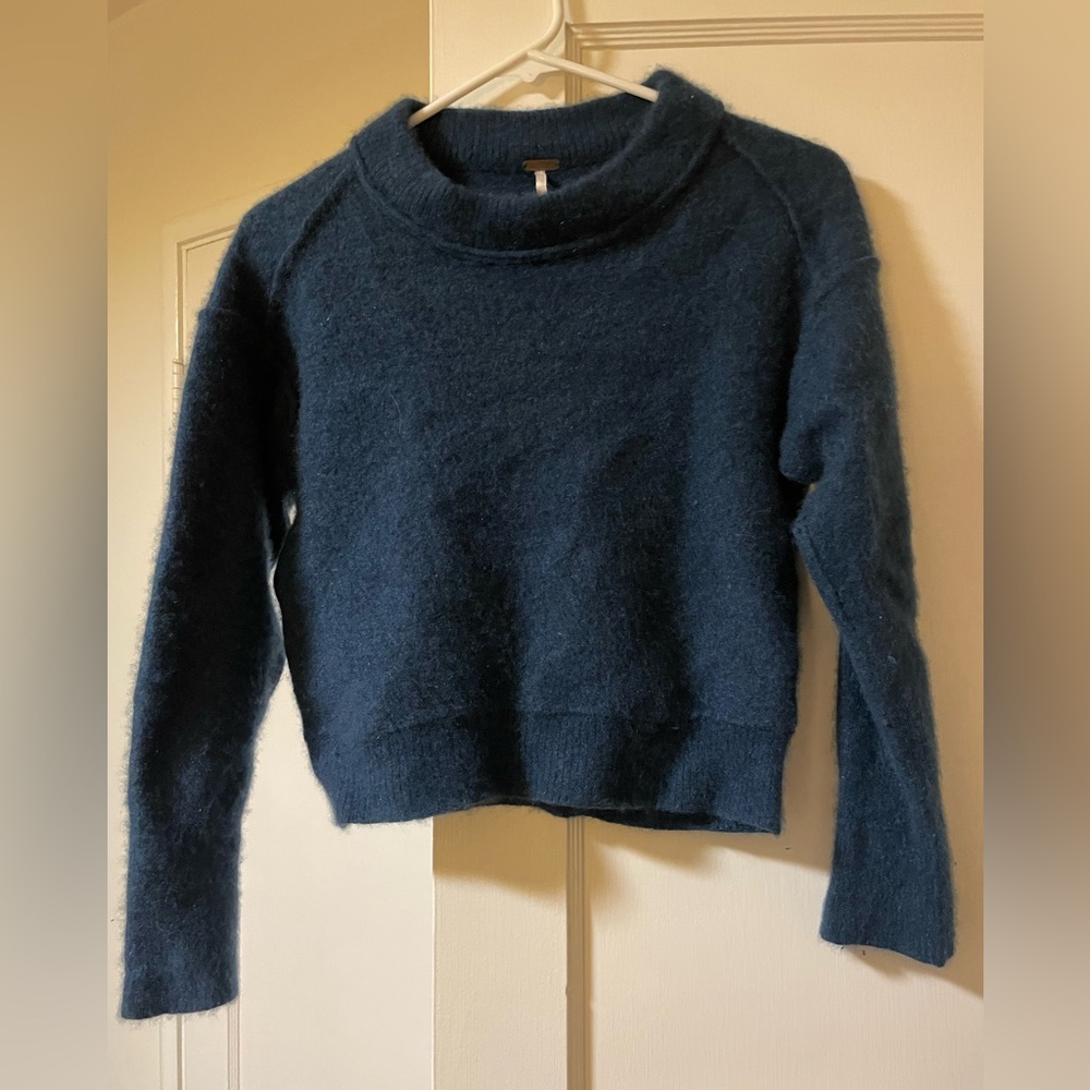 Free People Cashmere Blue Sweater